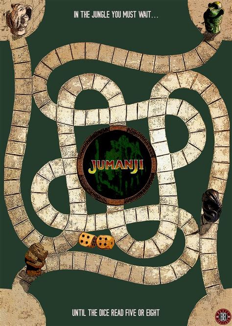 jumanji game board printable template
